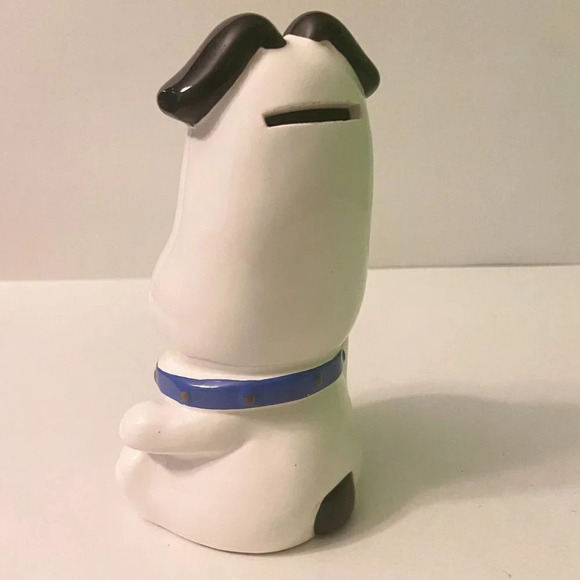 Vintage Ceramic Dog Coin Bank Victor Musical  Industries Inc 6.5 Inch Figurine - Picture 4 of 16